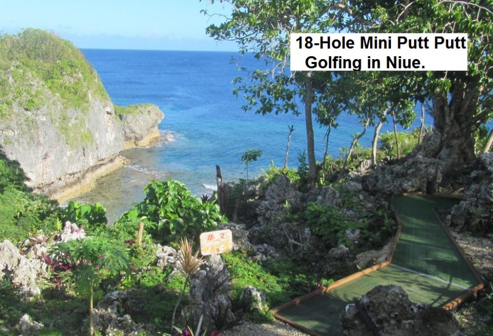 Mini PuttPutt 18 holes down the cliffs.